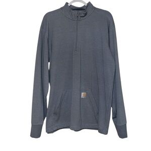 NA XXXX ???? RELAXED FIT HEAVYWEIGHT LONG-SLEEVE 1/2 ZIP THERMAL STRETCH SHIRT